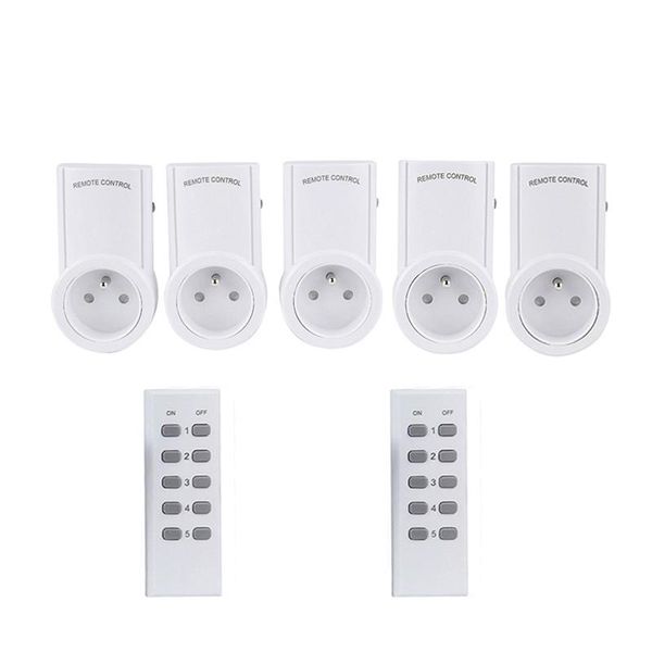 

smart power plugs 230v 10a wireless remote control switch socket meter home house outlet french plug