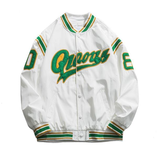 

2021 new nova chegada quente jaqueta bomber marca roupas dos homens nico breasted emendado outono beisebol puro fresco tarja casaco casual e, Black;brown