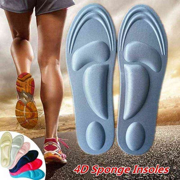 

2pcs sponge insoles men women pain relief soft 4d memory foam orthopedic insoles shoes flat feet arch support insole sport pads h1106, White;pink