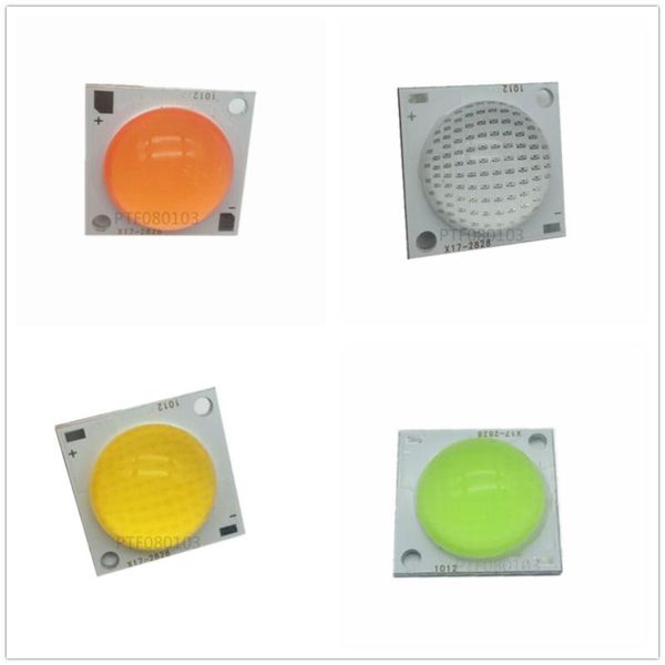 

light beads 50w high power cob led lamp white red green blue with 60 degree lens