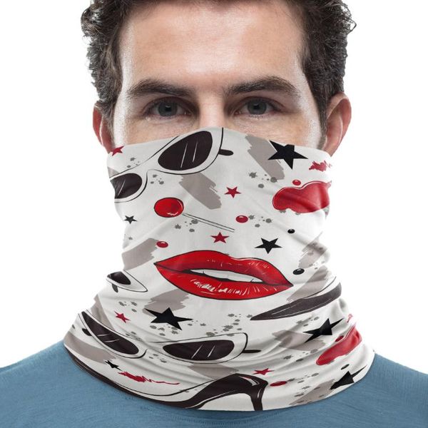 

scarves high heels lips sunglasses lollipop neck gaiter magic scarf mens ladies rectangular hijab custom, Blue;gray