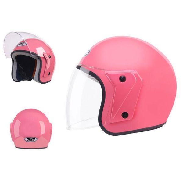 

motorcycle helmets helmet electric bicycle adjustable size dial round dot full hood safety wind and dust