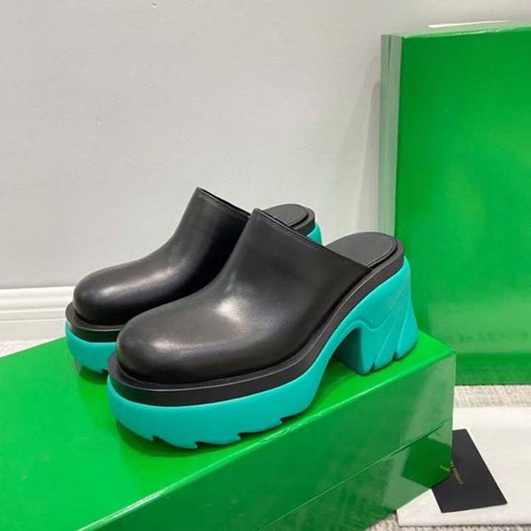 

slippers designer sandals designer beach l indoor short boots high-heeled all year round waterproof 35-40 with box, Black
