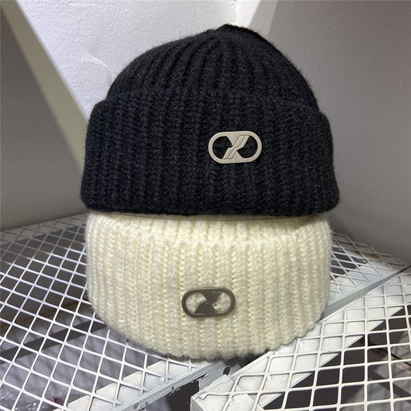 

2021 new fw metal we11done beanies men women casual welldone caps high street hats p482, Blue;gray