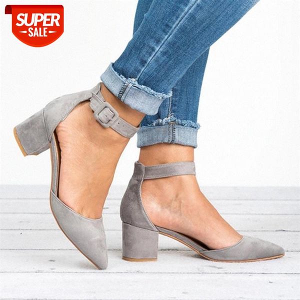 

2019 women pumps ankle strap heels leopard print women sandals summer shoes chunky high heels party dress sandals #2l5e