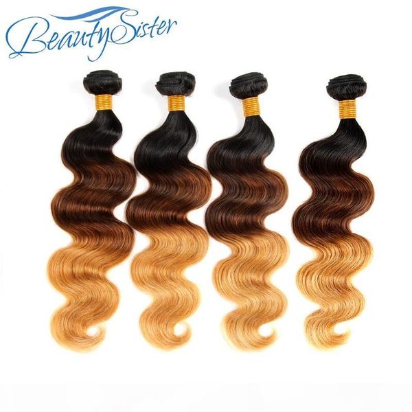 

guangzhou hair supplier short long brazilian remy ombre human hair bundles body wave 4pieces 400g lot unprocessed virgin hair extension, Black