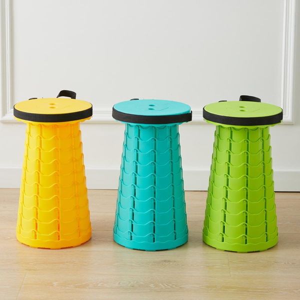 

camp furniture portable stool collapsible retractable stools folding camping outdoor adjustable seat max load 100kg