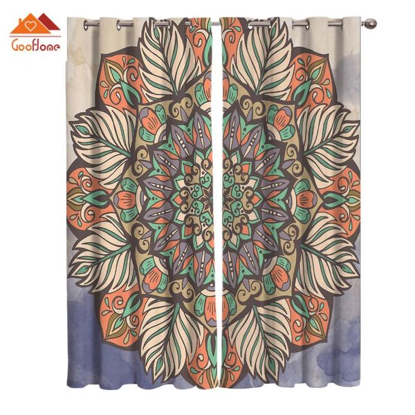 

curtain & drapes ethnic flower floral window curtains living room outdoor fabric home decor