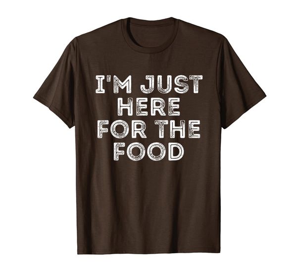 

i'm just here for the food vintage gift t-shirt, White;black