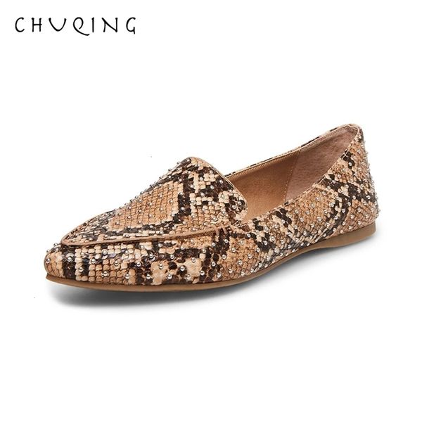 

women's casual flat shoes loafers women fashion comfortable chuqing brand serpentine shoes spring and autumn trend, Black