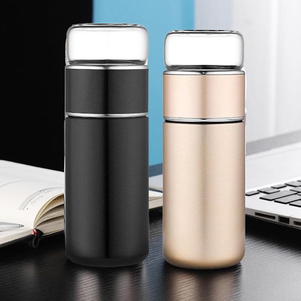 

water bottles insulated cup with filter separates tea and stainless steel bottle glass infuser 320ml xqmg kitchen drinkware