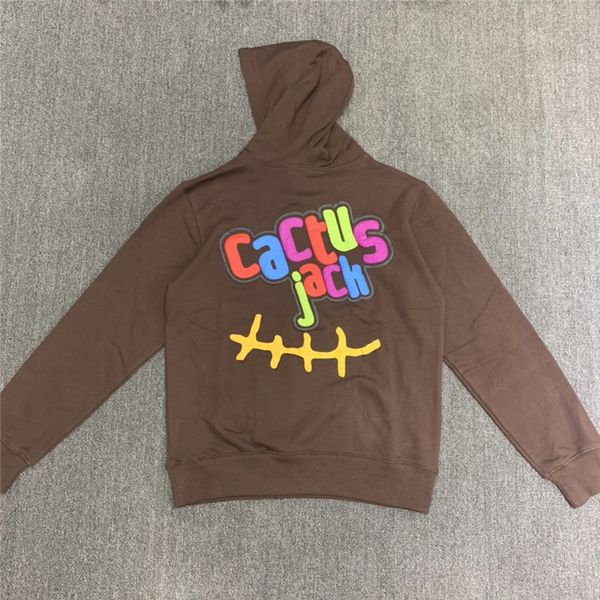 

2021 new foaming travis scott trails hoodie women men color letter printing cactus jack pullover hooded lelw, Black