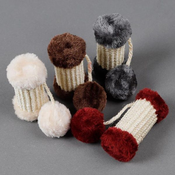 

cat toys plush sisal toy creative bite resistant funny bell chew dog teething pet interaction supplies