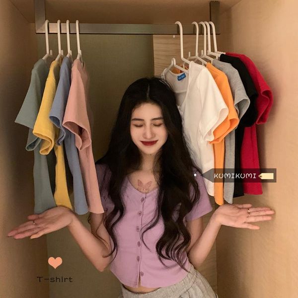 

women's t-shirt clothes summer short sleeve harajuku, White