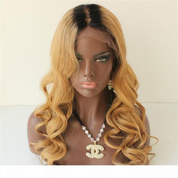 

#1b 27 full lace human hair ombre wigs brazilian glueless omber full lace human hair ombre wig with baby hair lace front wig, Black;brown
