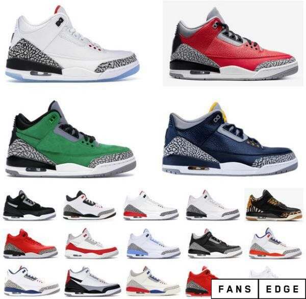 

2020 new red cement 3s mens basketball shoes 3s unc throw linell chicago royal cement sports desingner shoes sneakers