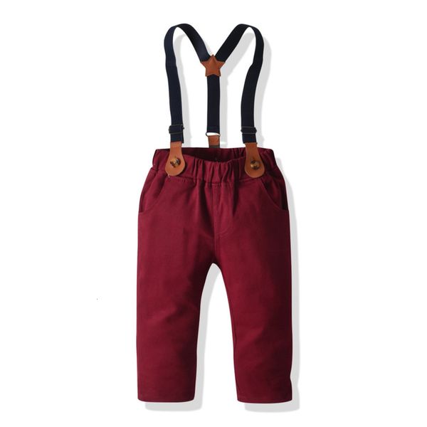

2020 new boys' cotton elastic suspenders children's spring and autumn trousers dress, Blue