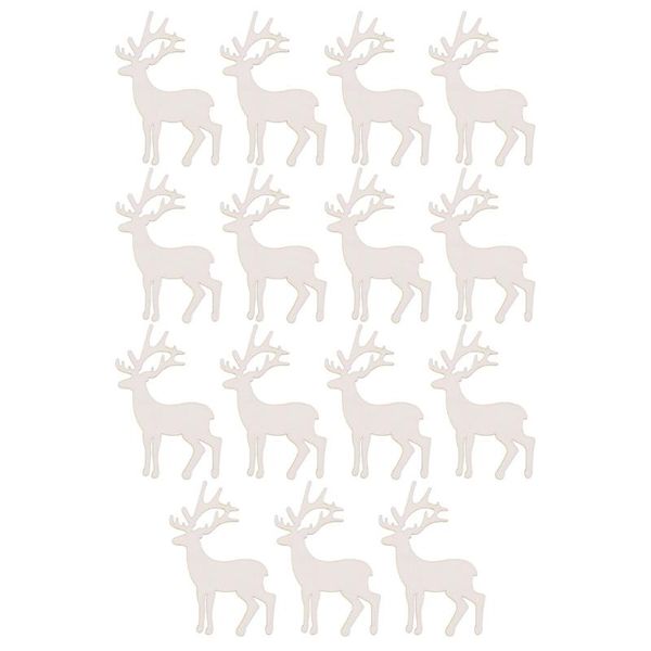 

wall stickers 15pcs deer graffiti wood piece diy painting slices educational crafts accessories