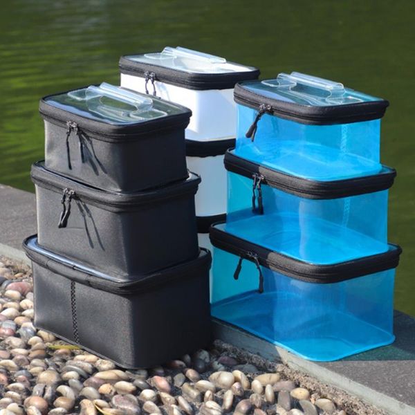 

fishing accessories portable waterproof bag thicken live box tank bucket camping tackle fishbox storage handbag x400g