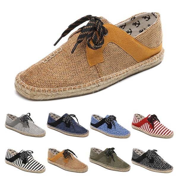 

canvas shoes breathable straw hemp rope mens womens big size 36-44 eur fashion breathable comfortable black white green casual nine 94