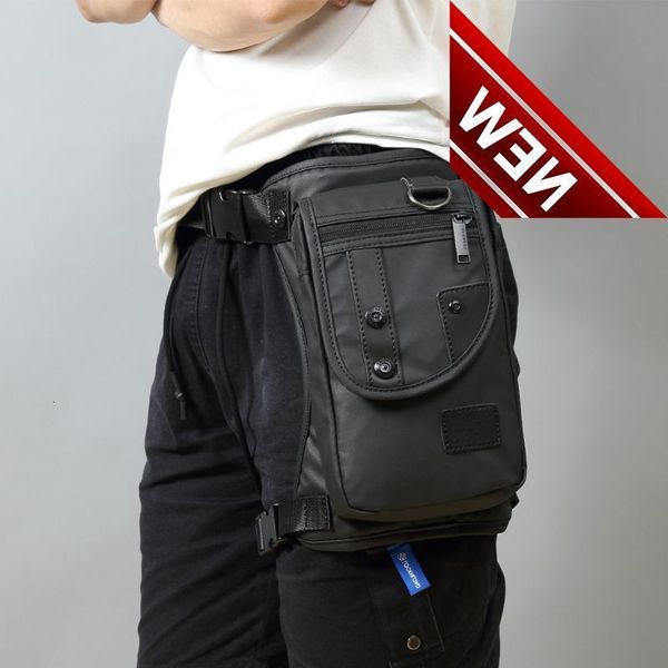 

men fanny waist pack waterproof leg bag drop messenger shoulder bags travel motorcycle tactical chest pouch bum hip belt purse