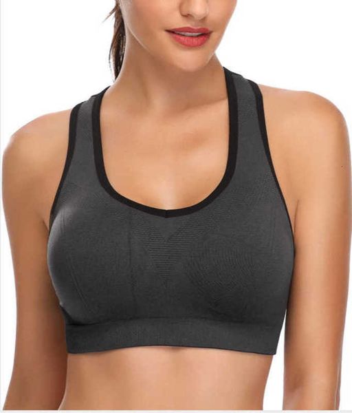 

tracksuits women's sports shockproof yoga bra, Gray
