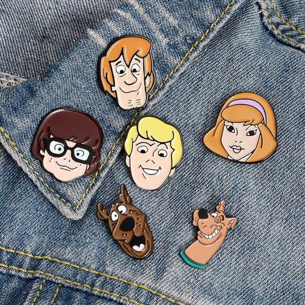 

pins, brooches high-end animation cartoon creative cute brooch label pins cool stuff, Gray