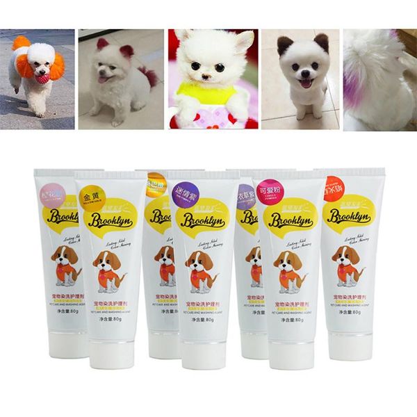 

dog apparel 80g mascots pet dyeing agent cat animals hair coloring dyestuffs pigment supplies