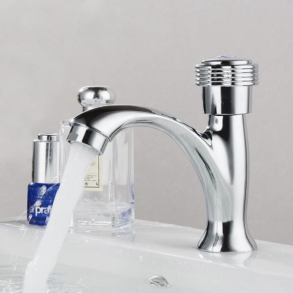 

bathroom sink faucets zinc alloy single cold water faucet hole basin above counter wash
