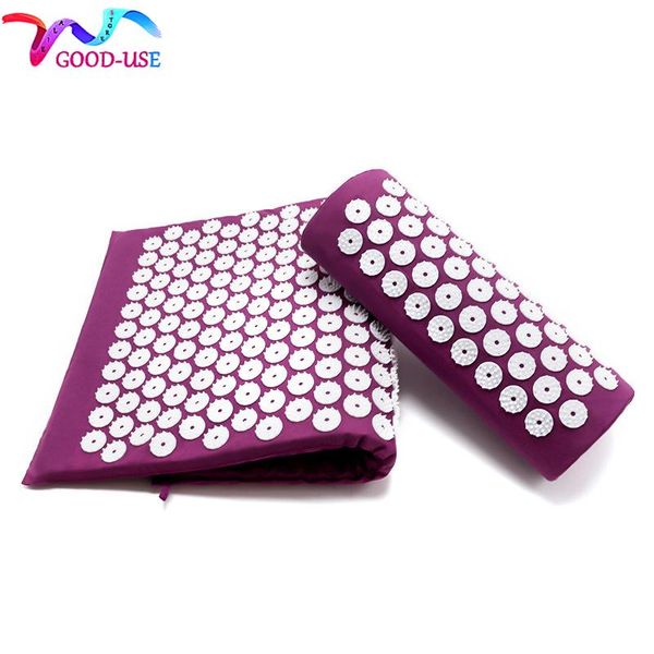 

yoga mats sports fitness lotus foot massage mat acupressure cushion relief body pain