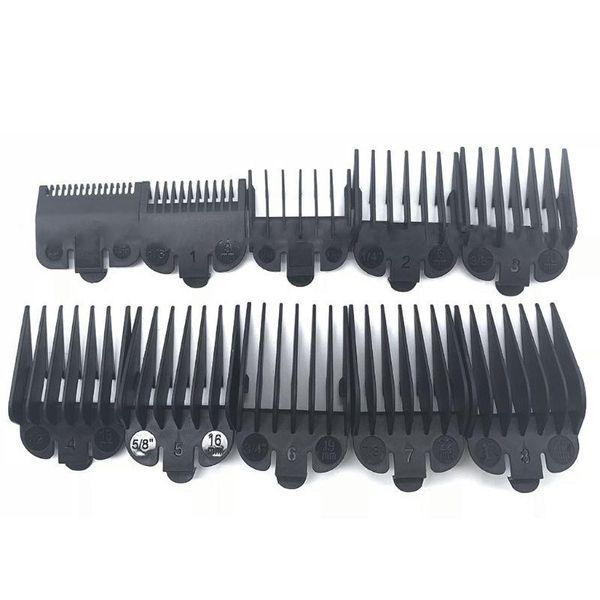

hair brushes 8/10pcs electric clippers caliper limit comb oil head clipper combs tool t8df, Silver