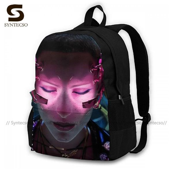 

synthwave backpacks polyester commuter woman backpack breathable modern bags
