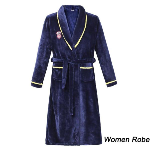 

women's sleepwear home clothes flannel women robe kimono bathrobe gown casual loose nightdress winter thick warm coral fleece nightwear, Black;red