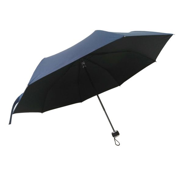 

umbrella 21 inch folding umbrella three fold black plastic 8k advertising