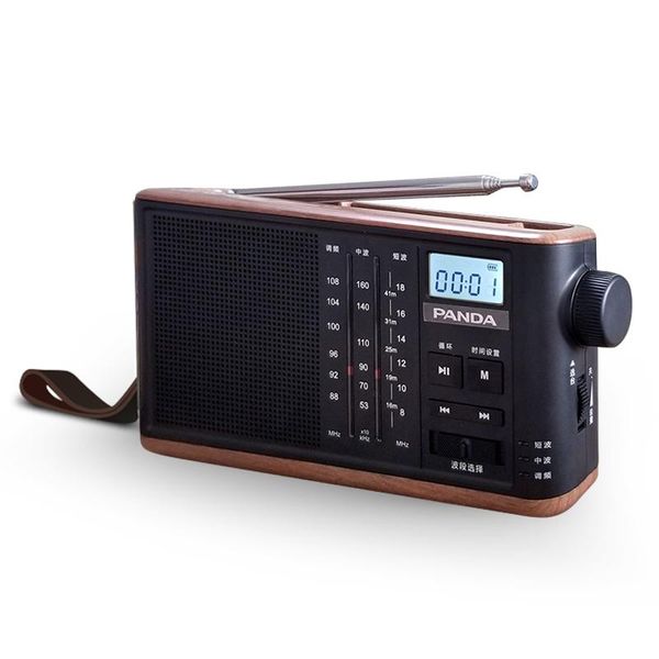 

radio portable retro fm/am/sw 3 bands for elderly-support tf card usb charging stereo audio input 3.5mm earphone jack walkman