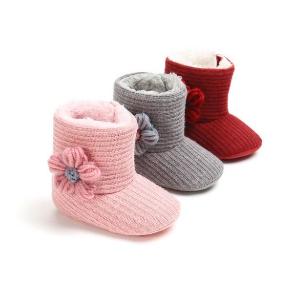 

first walkers winter plus velvet baby casual booties toddler girl shoes crib warm prewalker