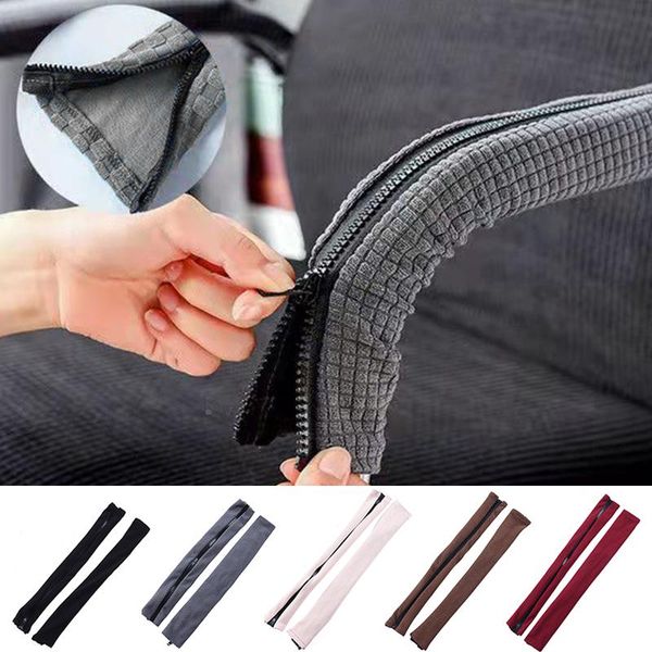 

chair covers 2pcs solid color elastic zip armrest spandex computer for office arm rest