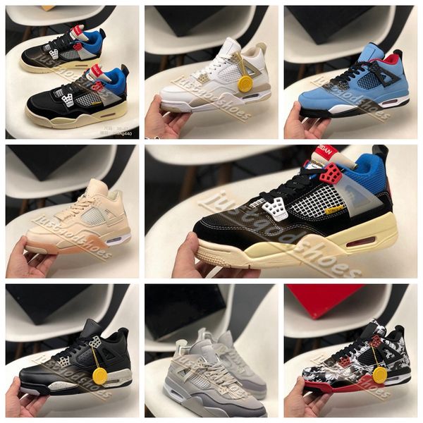 

2021 blue white oreo x sail bred jumpman 4s basketball shoes black cat starfish paris fire red neon metallic purple men women sneakers train