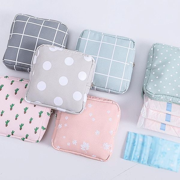 

storage bags fashion waterproof tampon bag cute sanitary pad pouches portable makeup lipstick key earphone data cables organizer