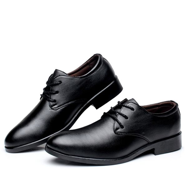 

2019 men wedding shoes leather formal business round toe for man dress shoes mens oxford flats slip-on british style, Red;white