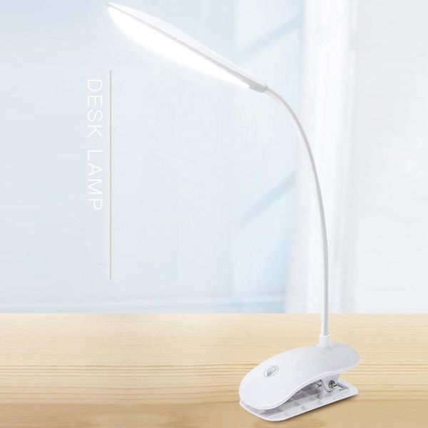 

table lamps flexible usb rechargeable reading light clip on desk dimmable led touch control bedside lamp indoor book 5 type