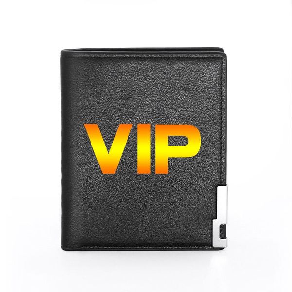 

wallets vip leather wallet men women bifold holder short purse male, Red;black