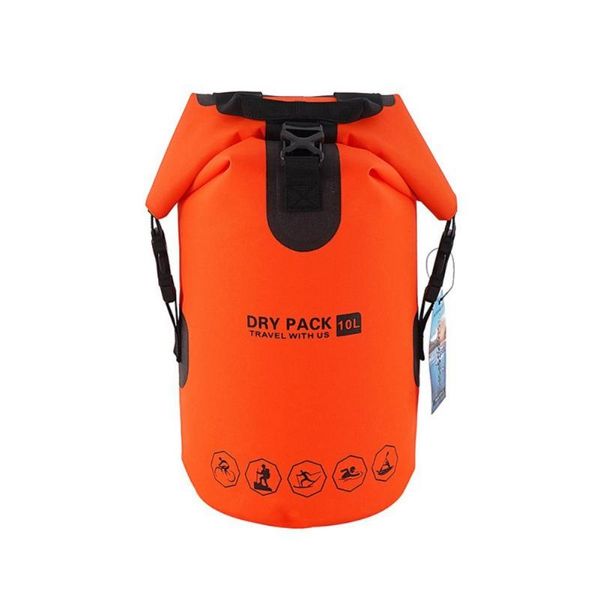 Сумки на открытом воздухе 10L водонепроницаемая сухая сумка Безопасное плавание Буй поплавок мешок для хранения пакета для треккинга