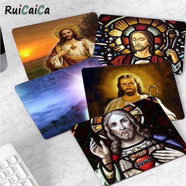 

mouse pads & wrist rests ruicaica non slip pc jesus christ art god small pad computer mat selling wholesale gaming
