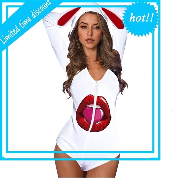 

onesie women beautiful animal oren rits print hooded lounge nightdress jumpsuit romper plus size women's pajamas, Black;white
