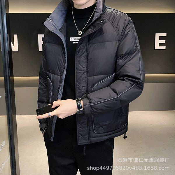 

2021 versatile korean lightweight down men's 2021 new winter short thickened et, Black