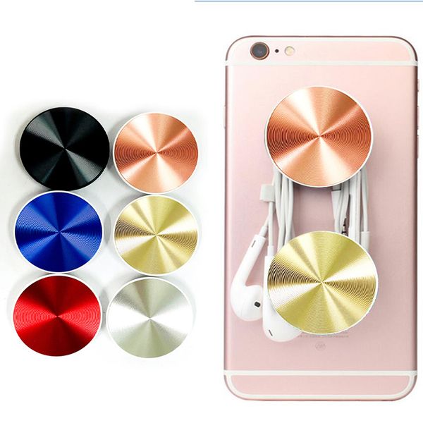 

phone holder cd pattern patch air bag holder mobile phone expandable grip stand aluminum alloy airbag holder colorful cd pattern