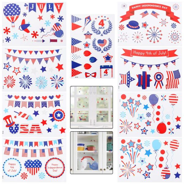 

wall stickers sheets american national day independence window