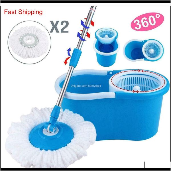 

360rotating head easy magic floor mop bucket 2x head microfib qylltj tzfw8 9dwld