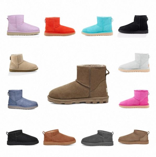 

2021 designers australian simplicity classic straight short ii 2.0 stellar sequin snow boots woman plush womens girl lady winter knee boot e, Black